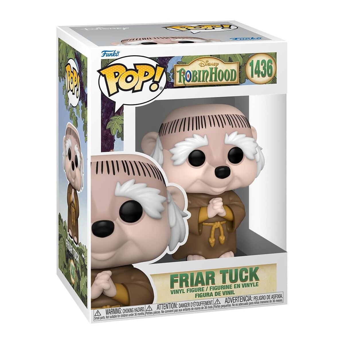 Funko Pop! - Disney Robin Hood 6er Set (Bruder Tuck, Marian, Robin, König John, Sheriff von Nottingham, Little John)