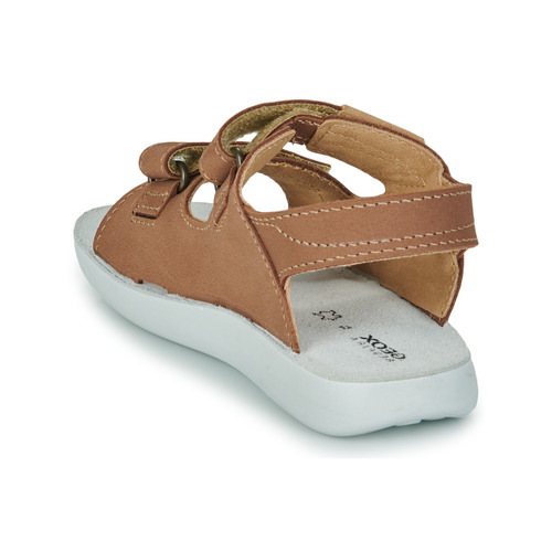 Geox - J SANDAL LIGHTFLOPPY - Marron / Blanc