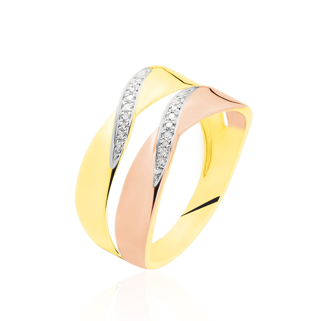 Bague Salima Or Bicolore Diamant