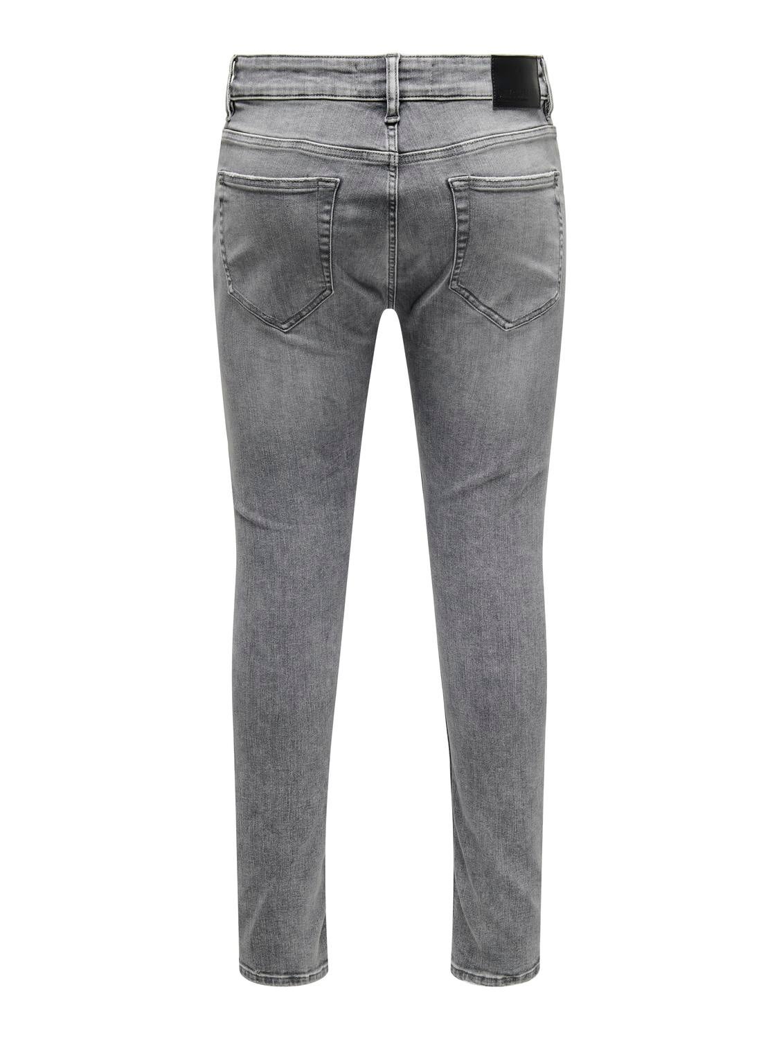 ONSWARP Niedrige Taille Skinny Fit Jeans Medium Grey Denim
