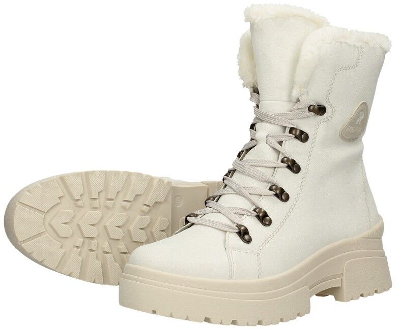 Rieker Veterschoenen Hoog gebroken wit