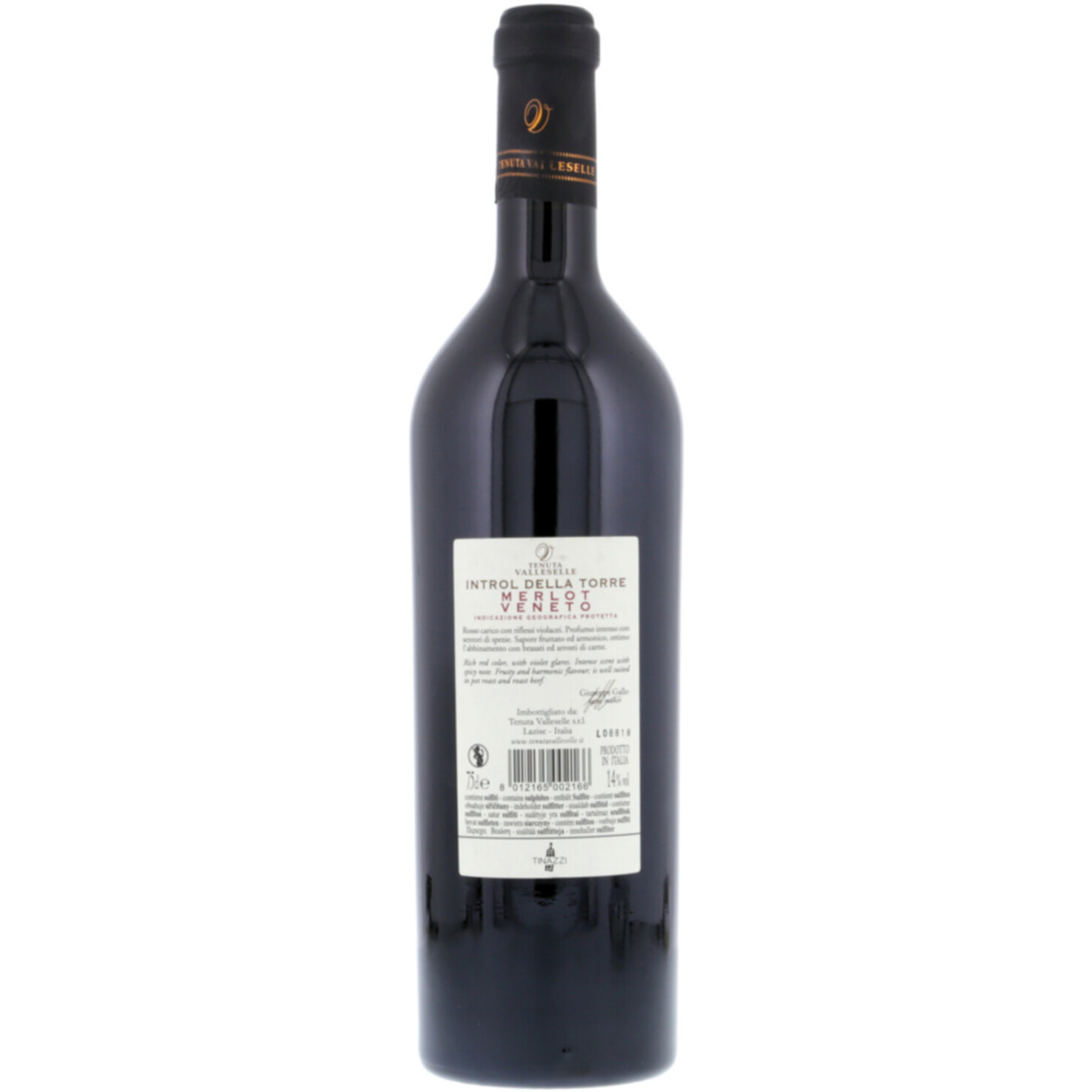 Venezie IGT Merlot Introl della Torre Tenuta Valleselle 2020, 75CL -75cl