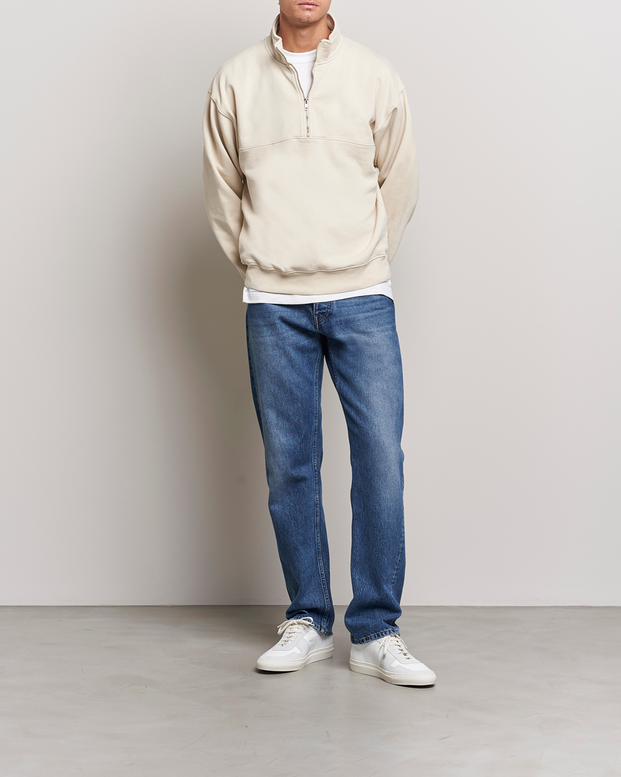 Colorful Standard Classic Organic Half-Zip Ivory White