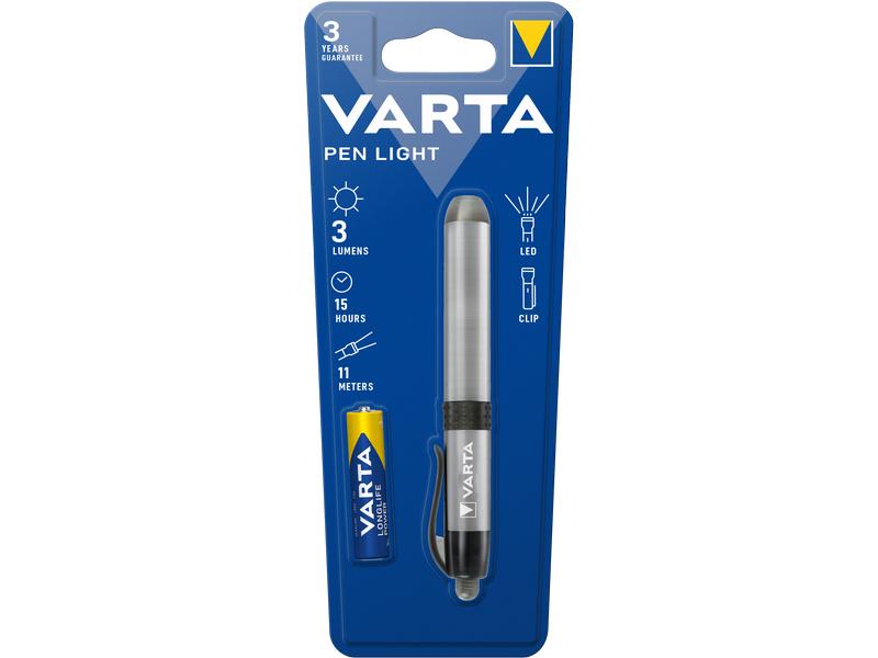 Varta Taschenlampe Pen Light Stiftlampe mit Aluminiumgehäuse