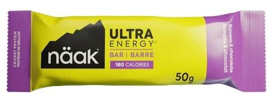 Barre énergétique Näak Ultra Energy Banane & Chocolat - 50g