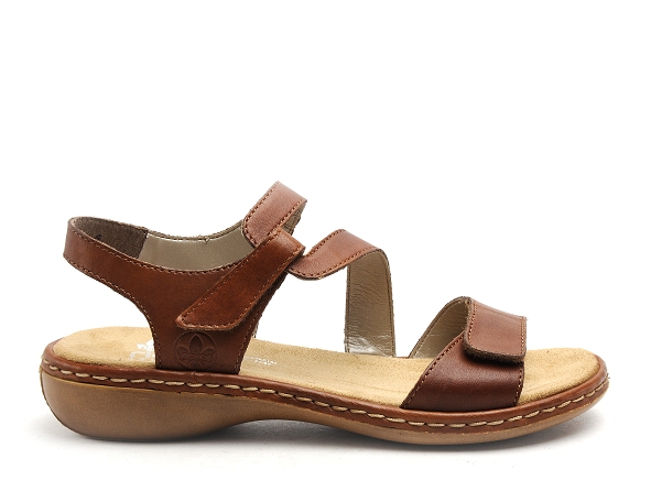 Rieker nu pieds plats femme 659c7 marron