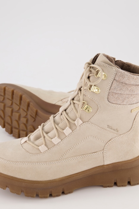 Leder-Boots, Tamaris Comfort, Haken-Schnürung, Weite H