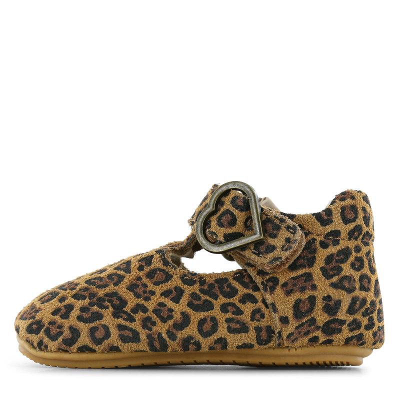 Shoesme BABY-PROOF® T-band schoentje met panterprint Suède | Sale