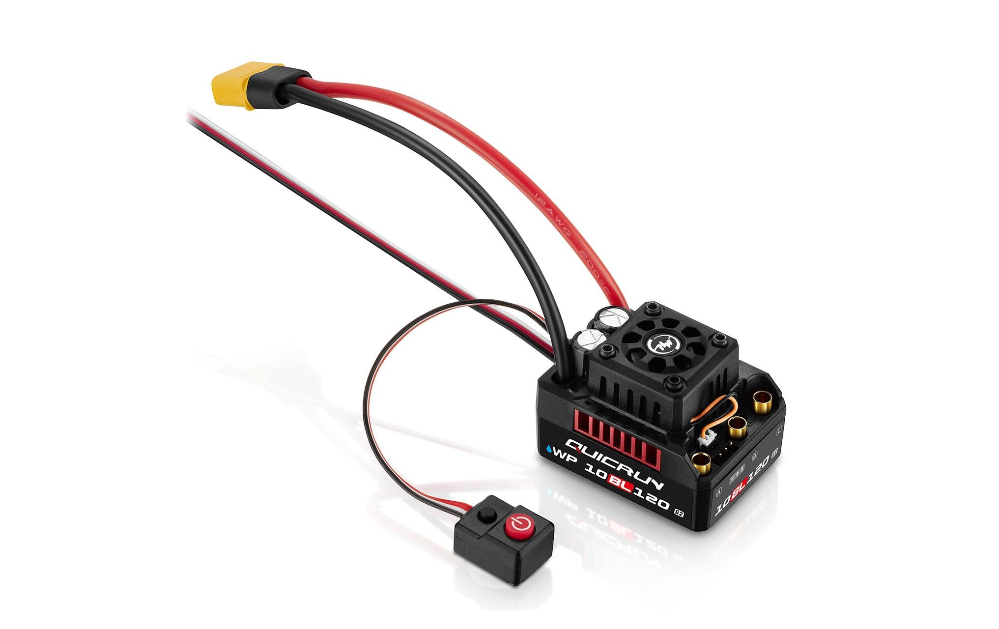 Brushless-Antriebsset WP 10BL120 G2 3652SL-4000KV Combo 1:10Set mit Brushless Sensorless Motor und Regler für RC-Fahrzeuge im Massstab 1:10