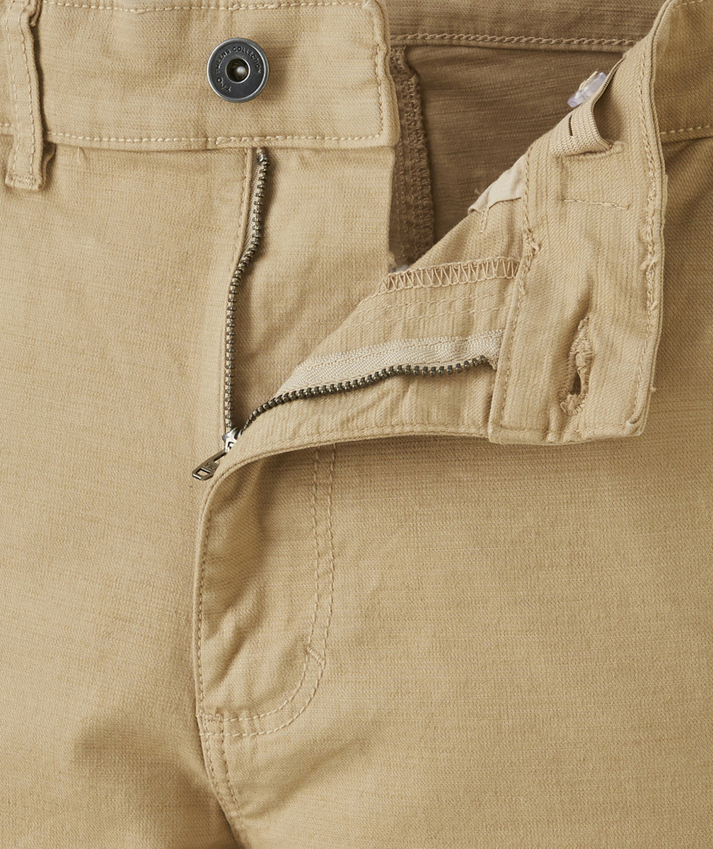 PANTALON BAGGY GARÇON BEIGE AUX POCHES CARGO