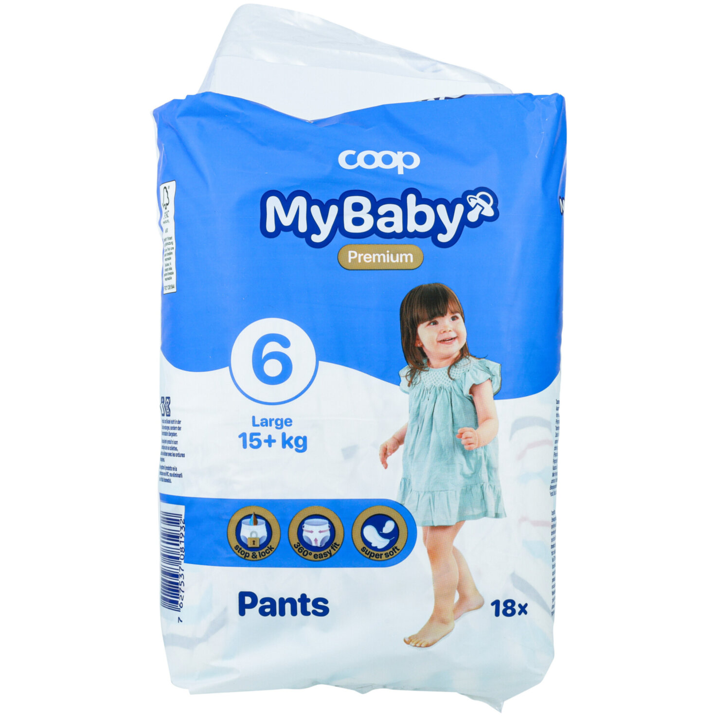 My Baby Pants Large Grösse 6, 15+kg, 18 Stück