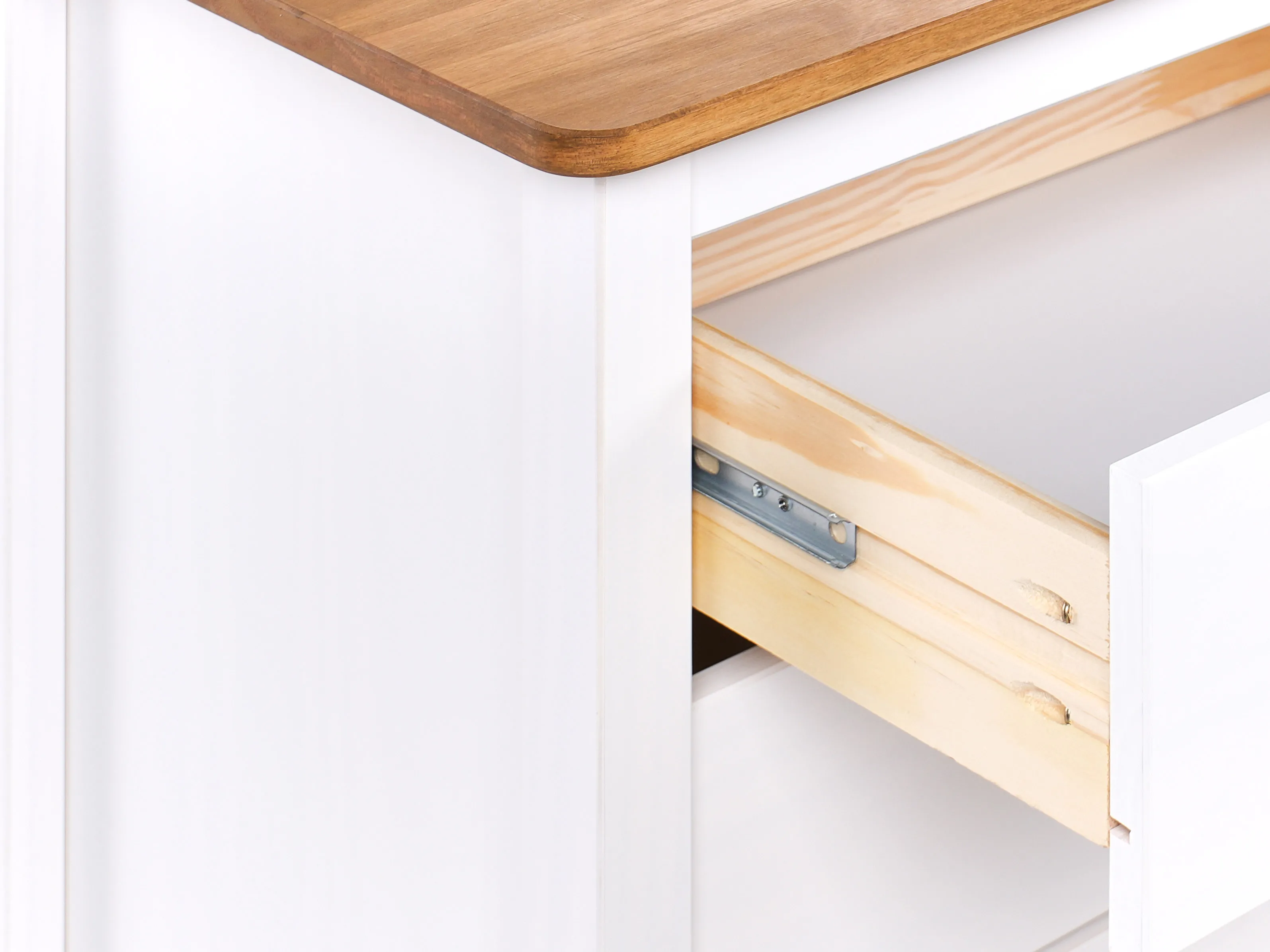 Ladekast 5 lades SHILLINGTON Dennenhout Wit