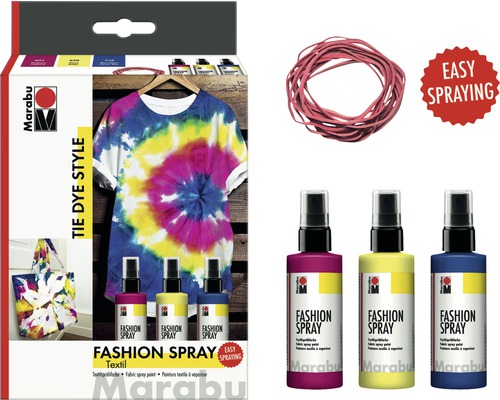 Marabu Fashion Spray Tie Dye Style 100 ml set van 3