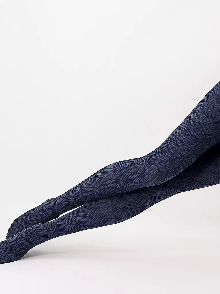 OROBLU Modestrumpfhose JACQUARD DESIGN 60 DEN blue blau