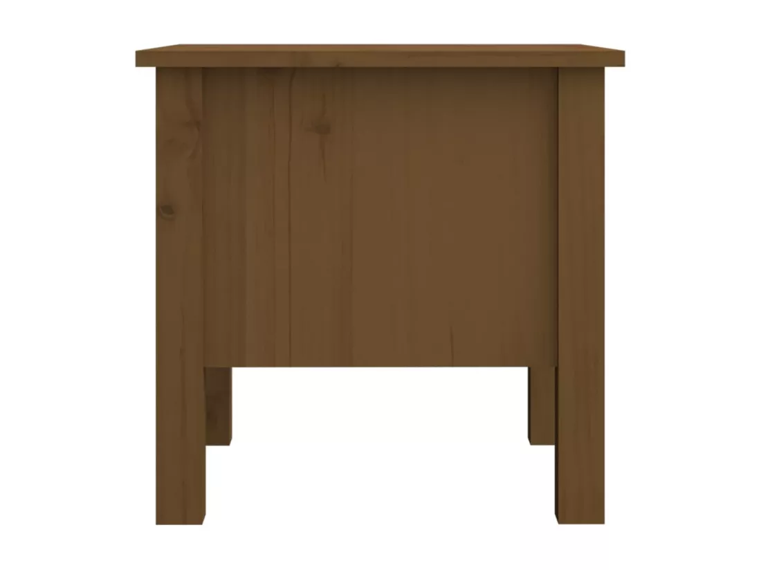 Table d'appoint Marron miel 40x40x39 cm Bois massif de pin