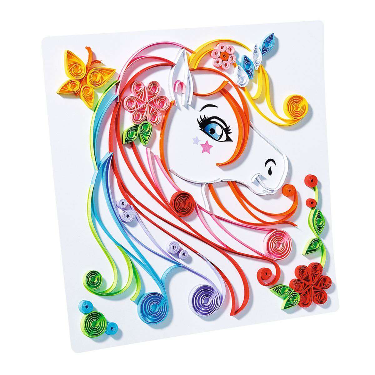 Ravensburger Spiel Bastelset DIY Paper Art Blumen & Einhörner
