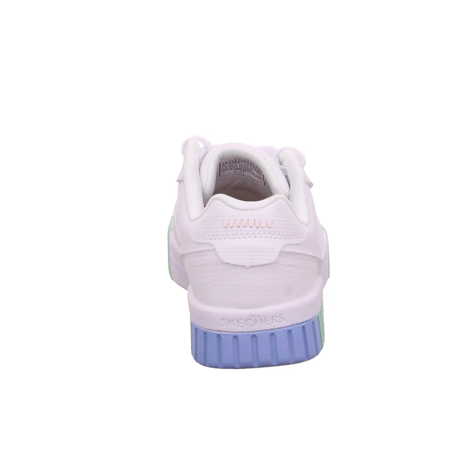 SKECHERS Mädchen-Halbschuh Binder Weiss Lederimitat  Sneaker