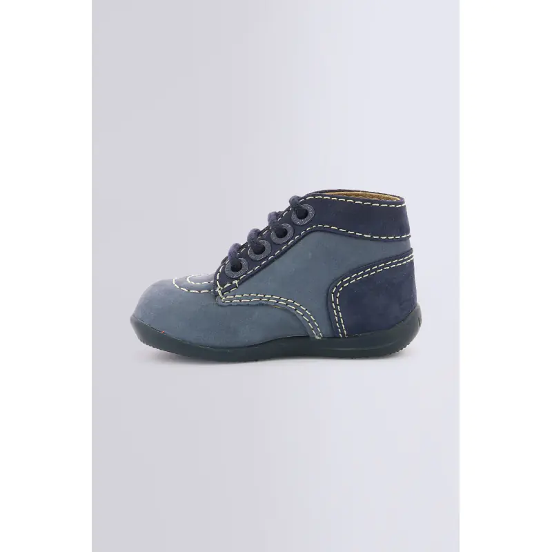 BONBON BLEU DENIM BOTTILLONS Cuir Mixte