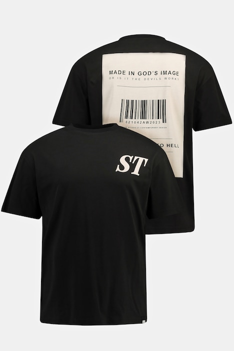 STHUGE T-Shirt, Halbarm, oversized, Prints, bis 8 XL