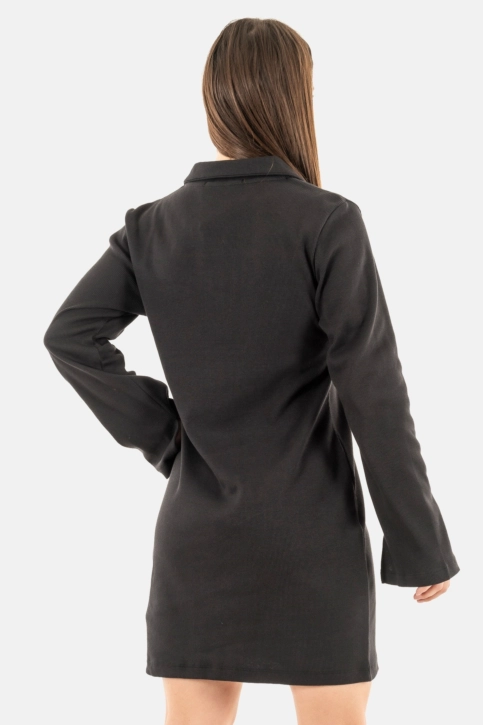 robe calvin klein jeans collar label beh black