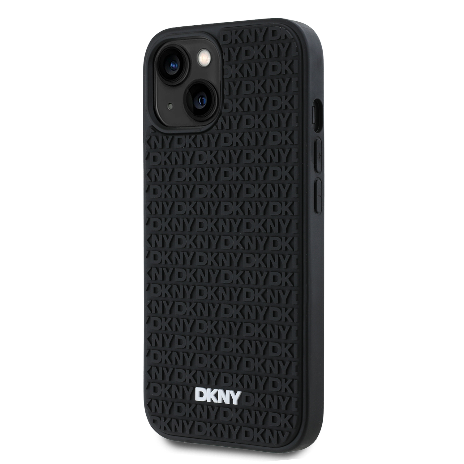 iPhone 15 Hybrid Hardcase Hülle 3D Rubber Repeat Pattern (DKHCP15S3DRPWK) - Schwarz