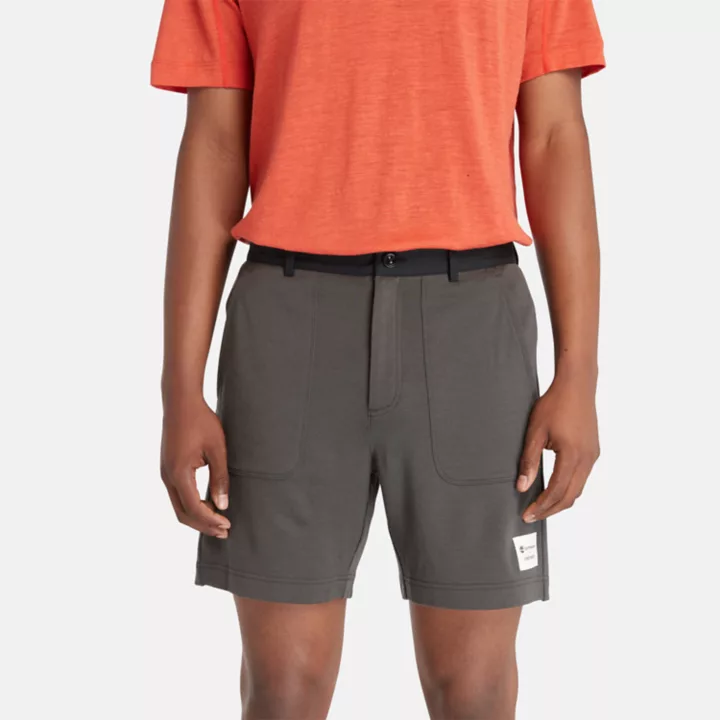 Shorts Timberland x Icebreaker Merino Terry Chino para homem em cinza escuro