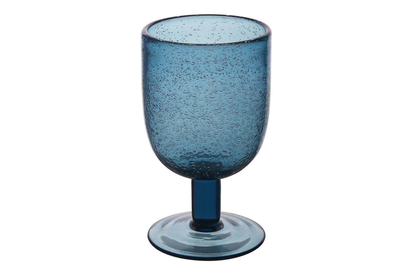 Refine vinglass Blått glass Ø7,8 H13,8 cm