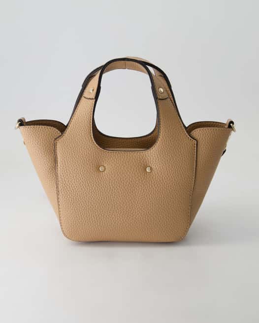 Guess Helina Mini Tote Handtasche in Beige