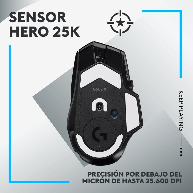 Logitech - G502 X Lightspeed - Gamingmuis - Zwart - Draadloos