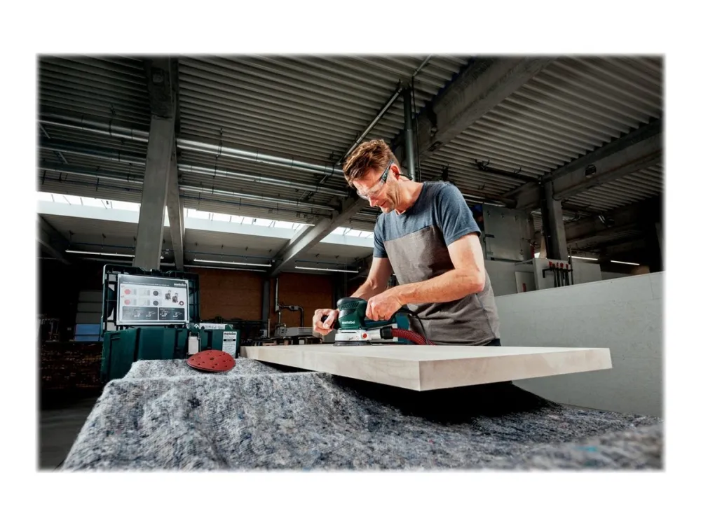Metabo SXE 450 TurboTec - Sliber med tilfældigt kredsløb - 350 W - 150 mm