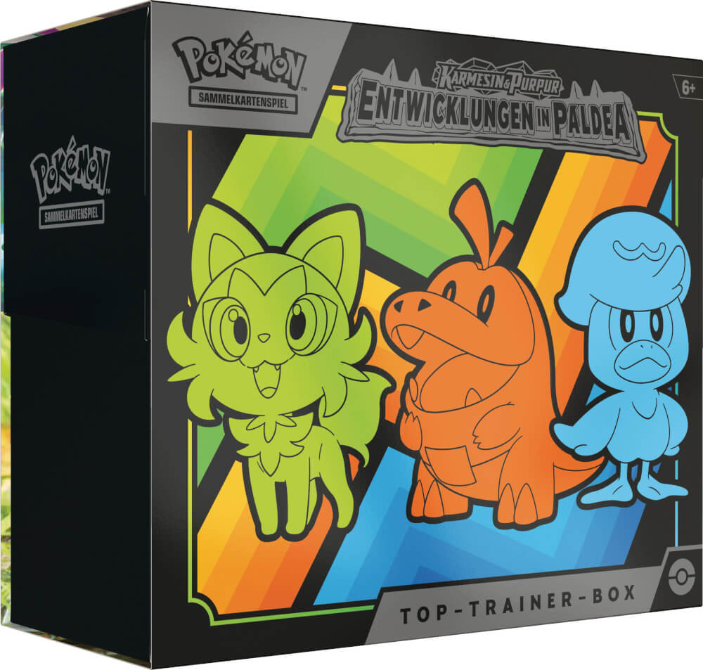 Pokémon-Sammelkartenspiel: Top-Trainer-Box Karmesin & Purpur - Entwicklungen in Paldea