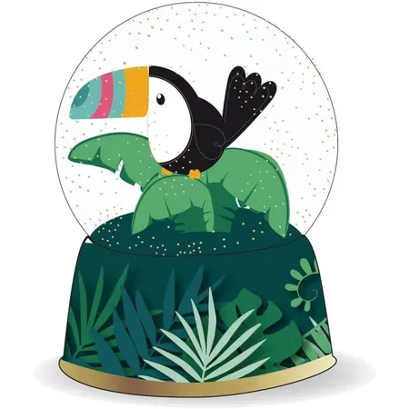 NICI Tropicano Tucan Schüttelkugel Tukan, 6,5 cm