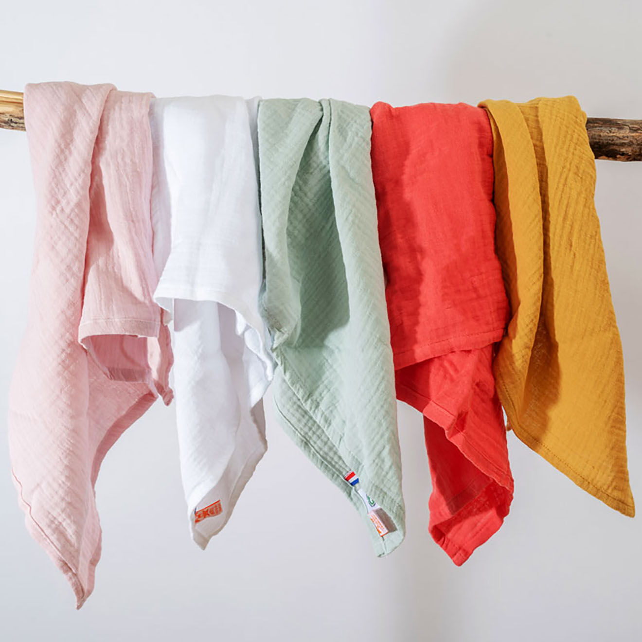 Papate Lange en Coton Bio vert - 50x50 cm