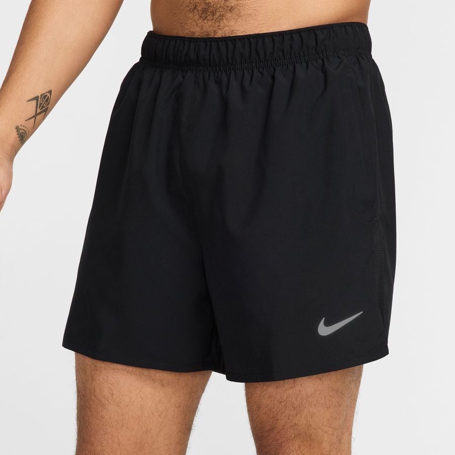 Nike Short Running Dri-FIT Challenger 5'' 2 EN 1 - Noir/Argenté