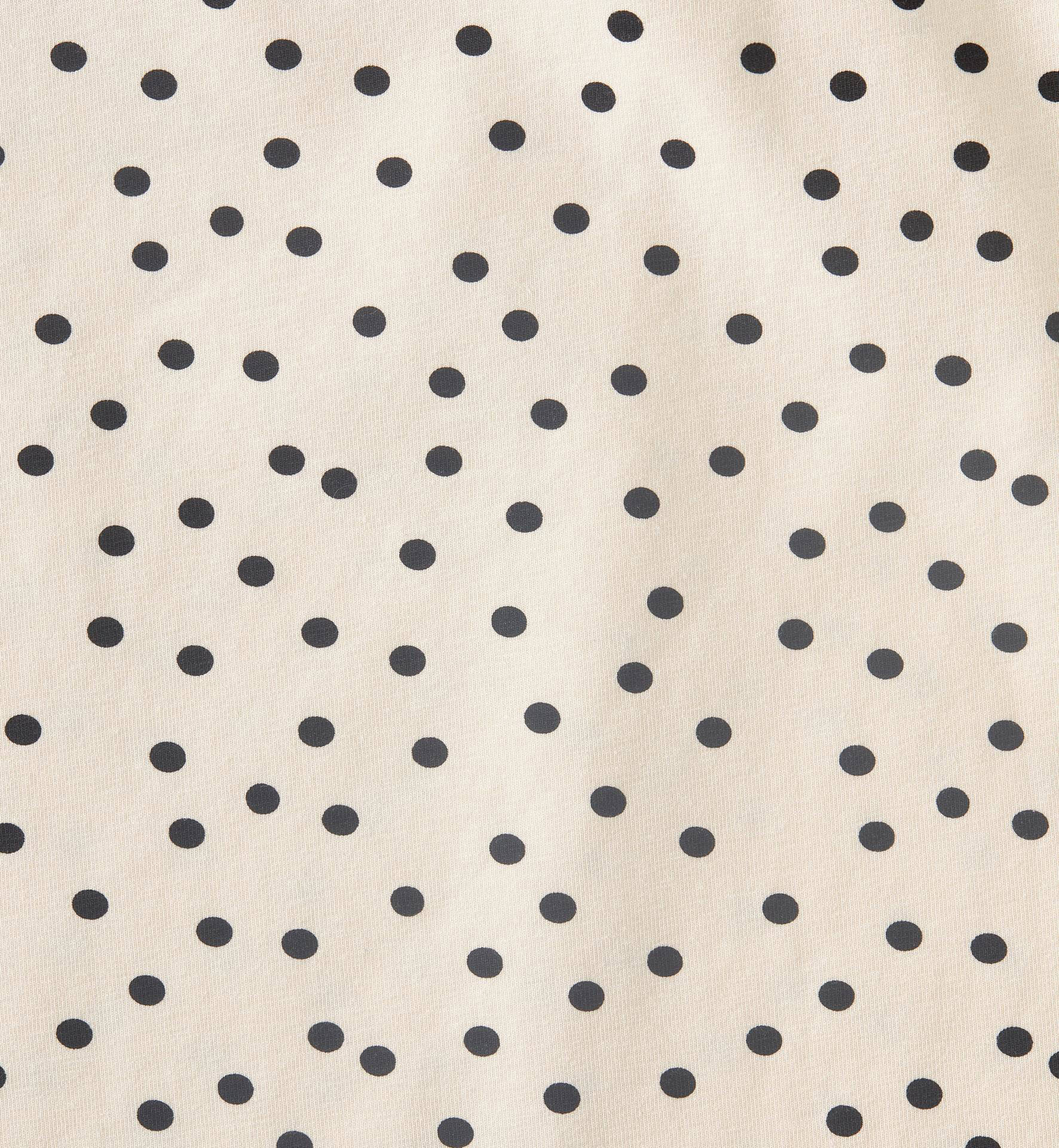 Little Label shortama met stippen van katoen ecru/zwart
