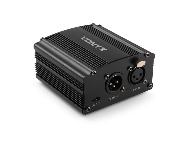 Vonyx DI-Box VDX10 Zuverlässiges, universelles 48-V-Phantomnetzteil