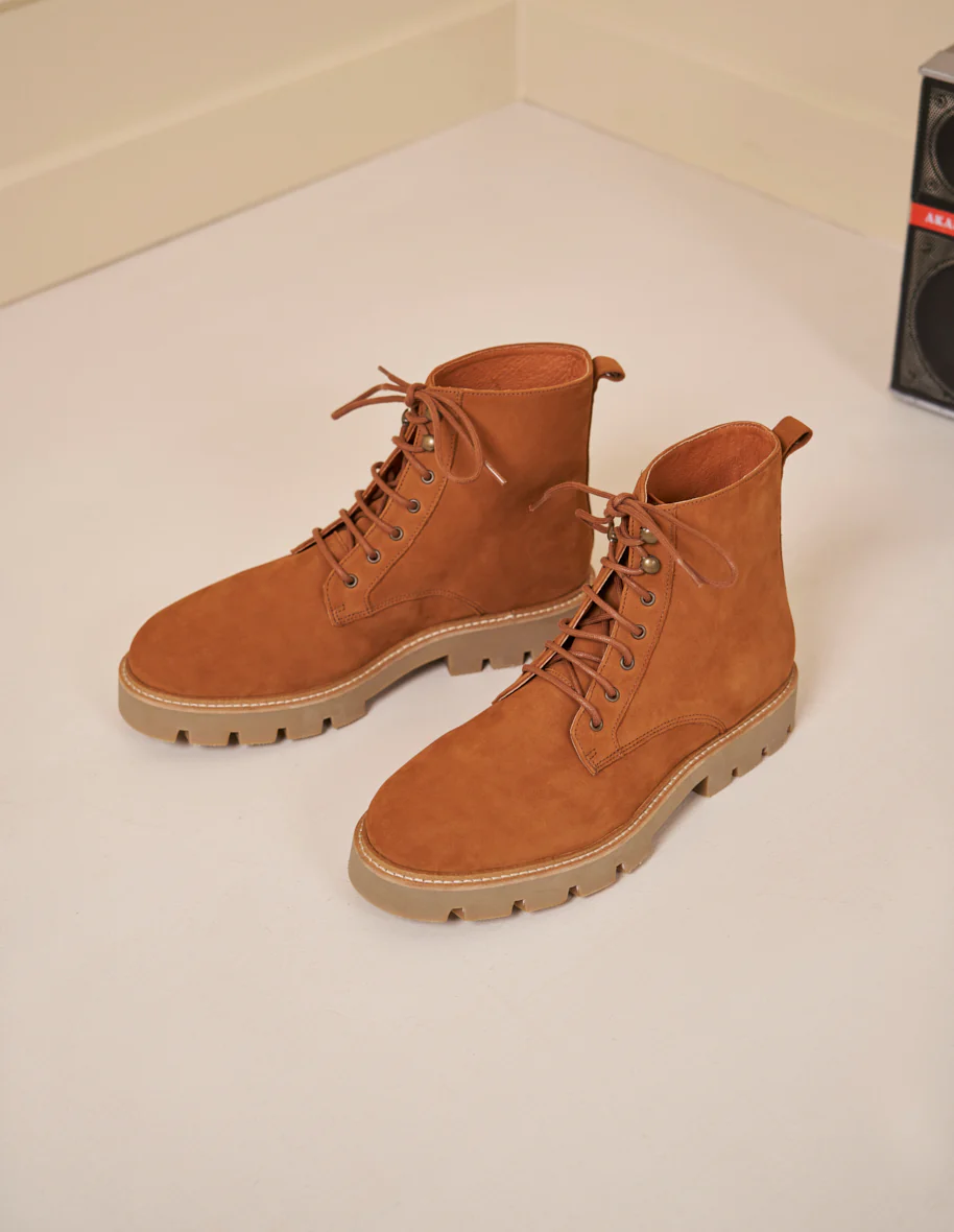 Bottines Théodore - Nubuck ambre