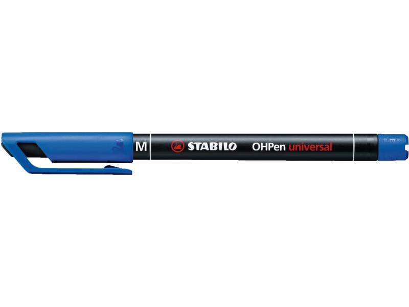 STABILO Folienstift OHPen universal M Permanent, Blau Universelle Faserschreiber