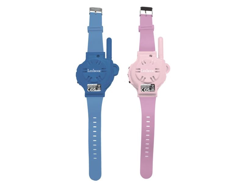 Lexibook Stitch-Digitaluhr mit Walkie-Talkie Zwei Walkie-Talkie-Uhren mit Kompass