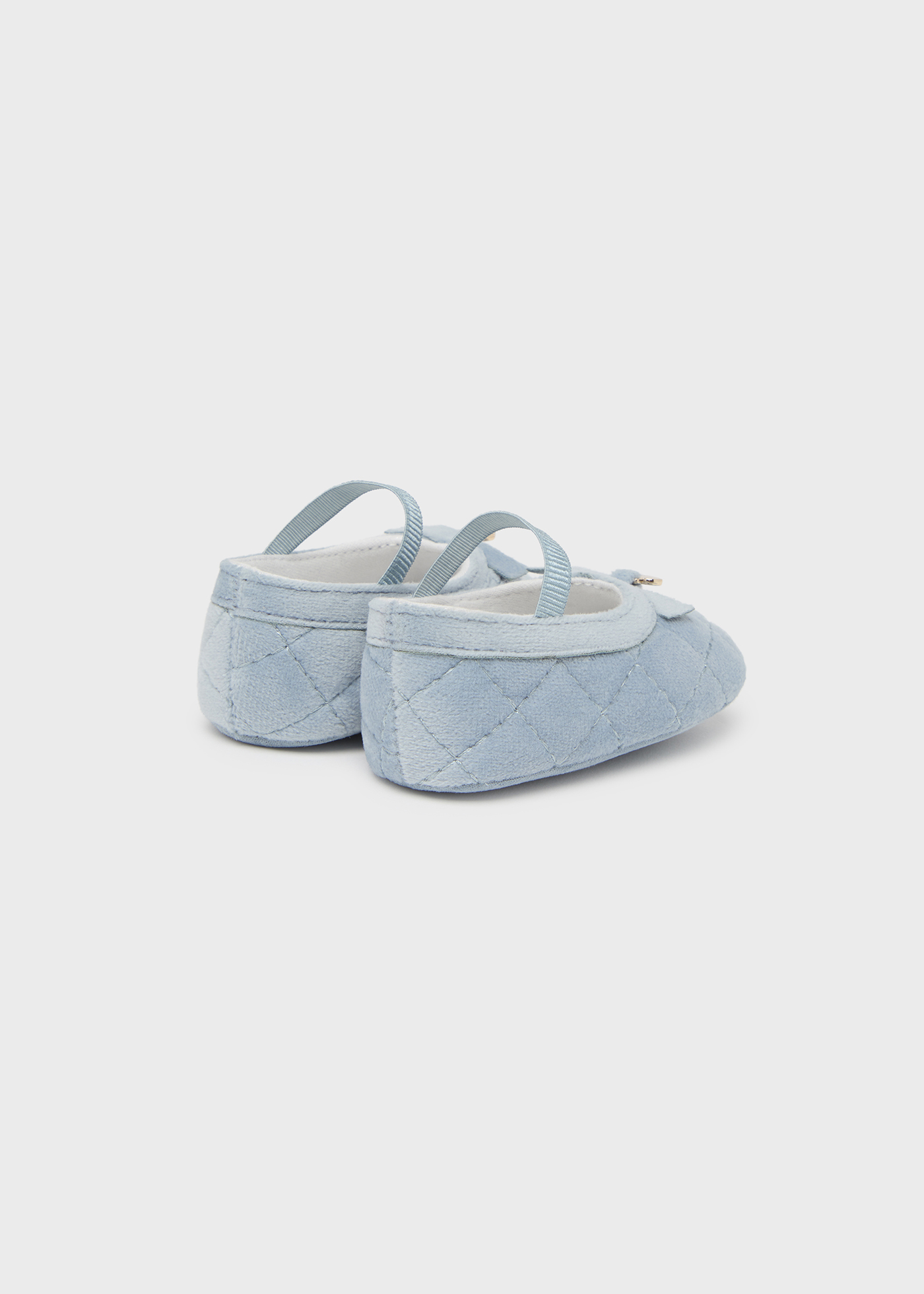 Sapatos Mary Jane de veludo para recém-nascidos