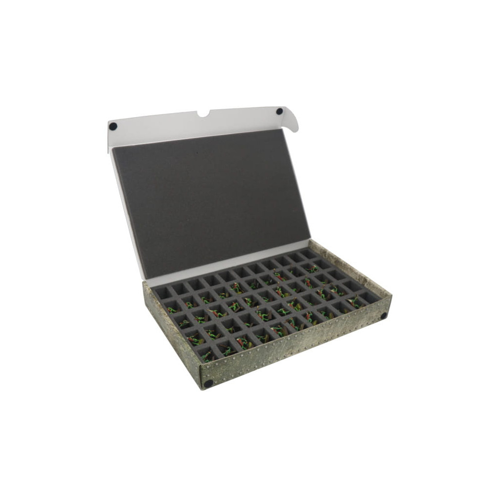 Rangement Safe & Sound - Boîte pour 55 Figurines (Socles 25mm)
