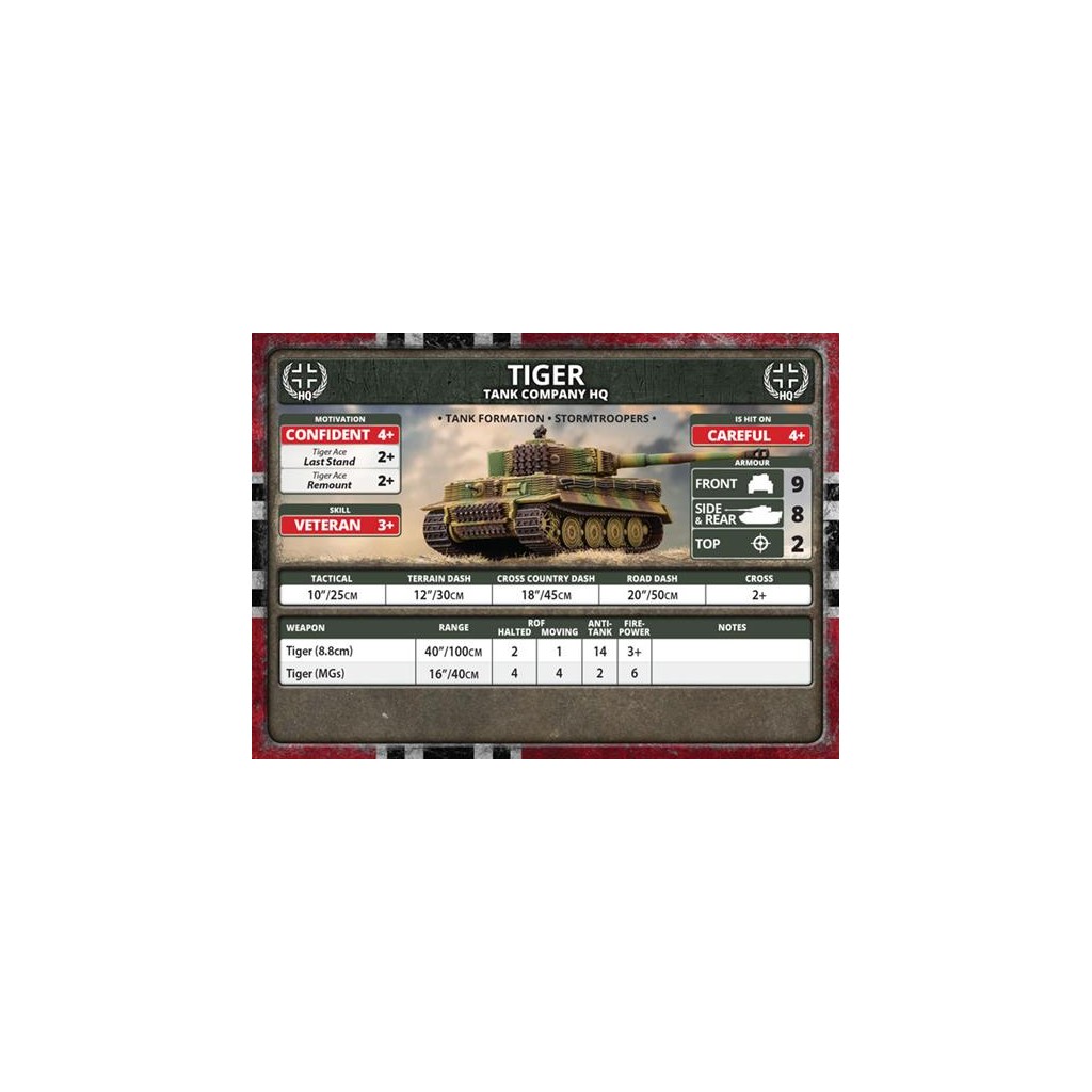 Flames of War - Tiger Heavy Tank Platoon