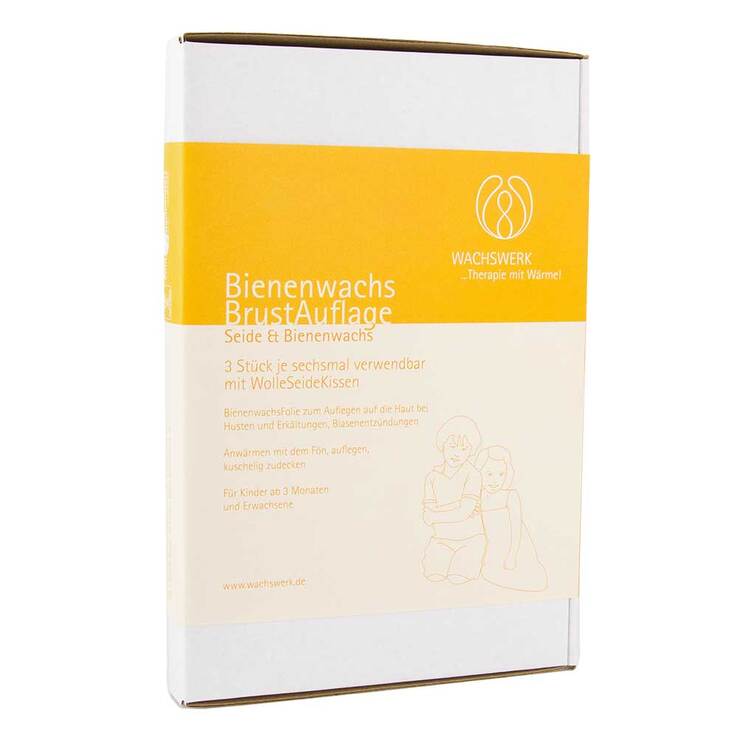 Bienenwachs Brustauflage Set Wachswerk, 1 St