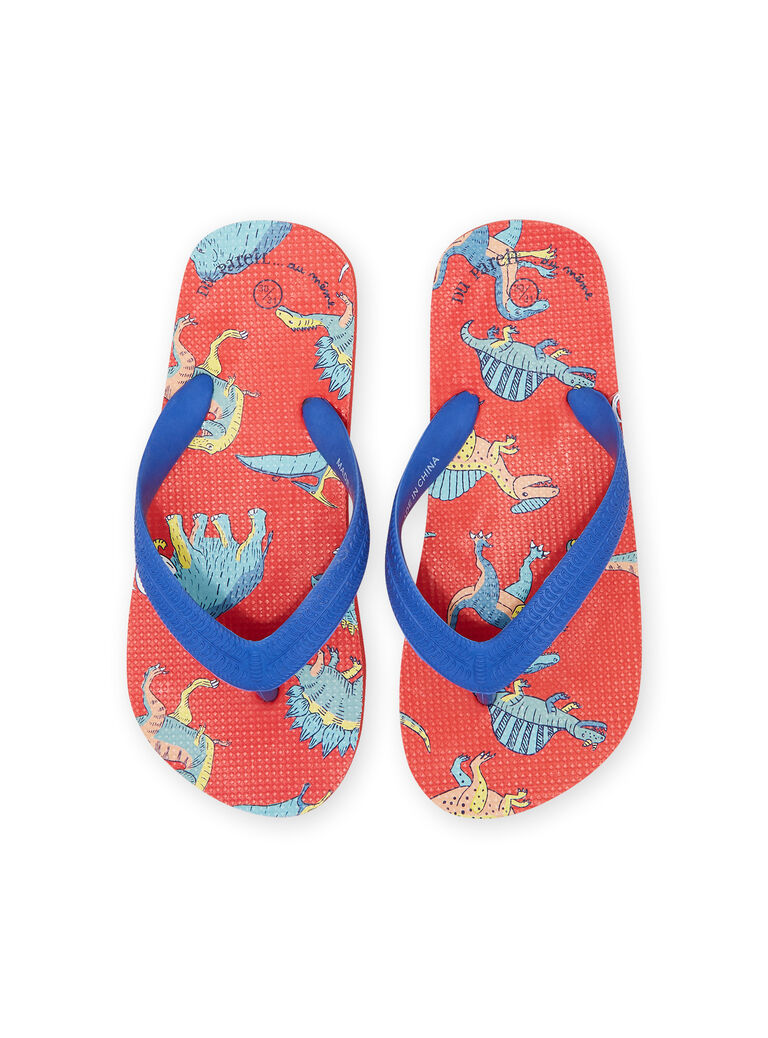 Tongs de plage bleu et rouge garçon