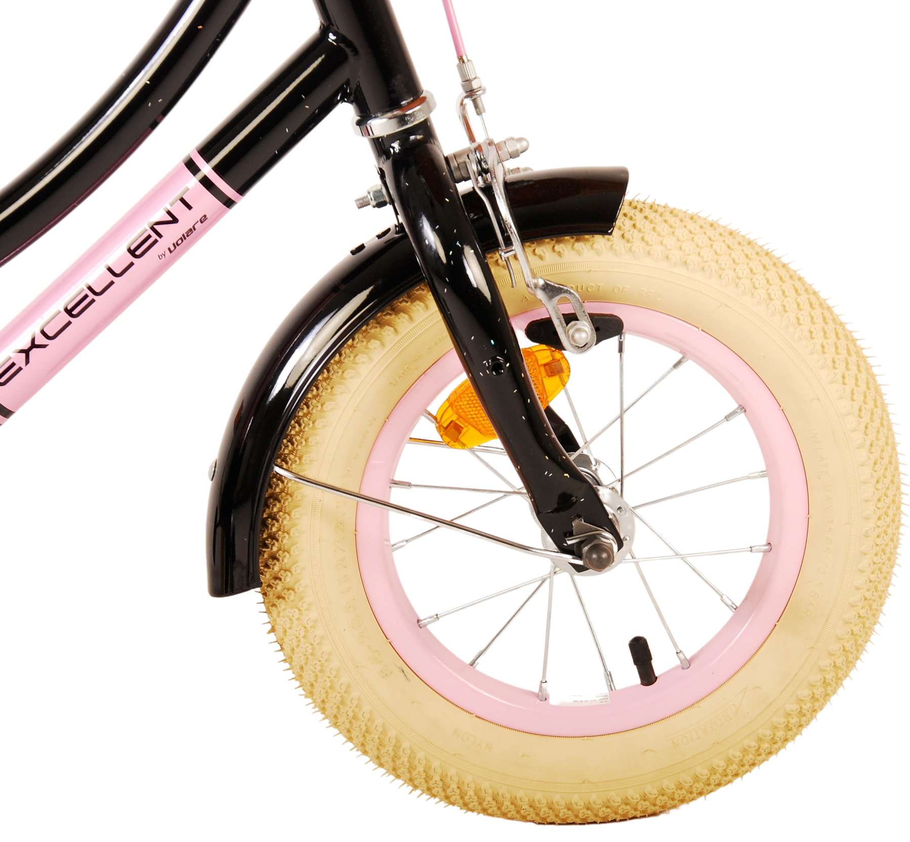 Kinderfahrrad Excellent für Mädchen 12 Zoll Kinderrad in Schwarz