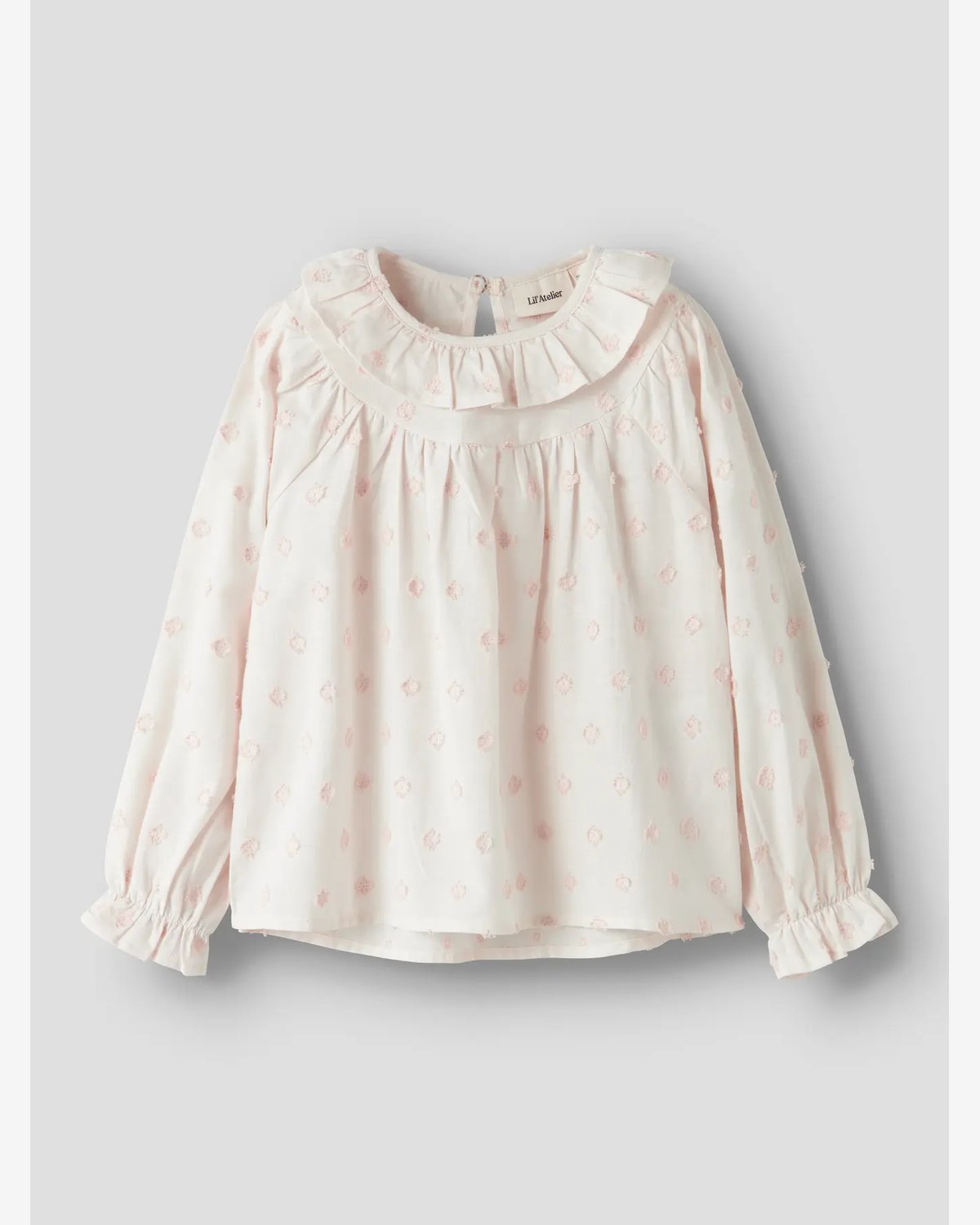 Bluse Barn M/ Volangerkrage – Øko Bomull | Nethe LS Shirt
