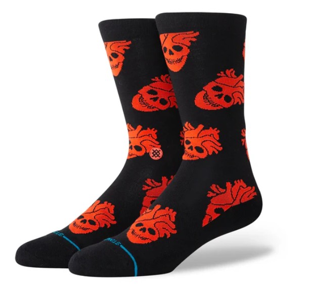 Stance Falling In Skull Crew Black M