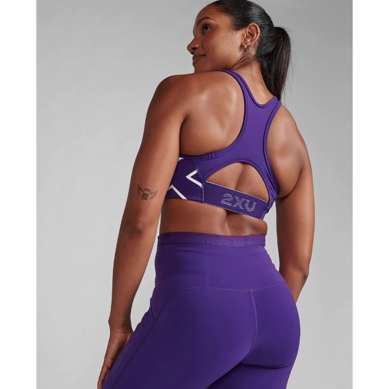 2XU Motion Racerback Bra Acai/White