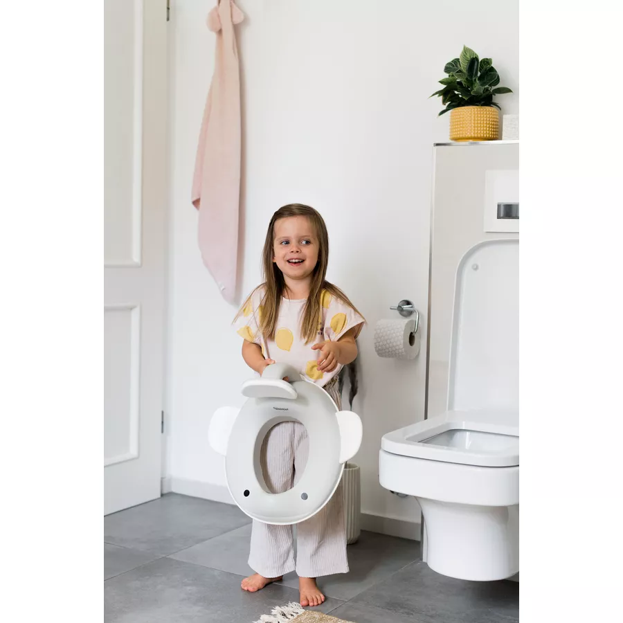 KINDSGUT Toilettenaufsatz Wal hellgrau