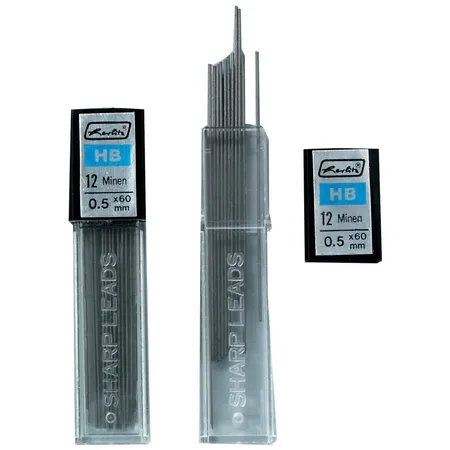 Herlitz Druckbleistiftminen, Minenstärke 0,5 mm, 24 Stück